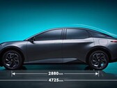 El sedán eléctrico bZ3 es ligeramente más largo que el Model 3 (imagen: Toyota)