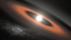 Representación de una enana blanca envolviendo su sistema planetario (Fuente de la imagen: NASA)