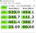 CrystalDiskMark 5 de la SSD