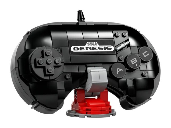 El mando Lego Sonic the Hedgehog Sega Genesis viene con un soporte. (Fuente de la imagen: Lego)