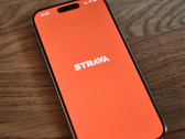 Una imagen del logotipo de Strava en un iPhone.