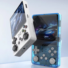 El R36S Plus toma prestado del diseño del Powkiddy V20 en muchas áreas. (Fuente de la imagen: Game Console)