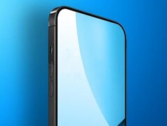 Un render conceptual de un iPhone con sistema Face ID bajo la pantalla. (Imagen: Macrumors)