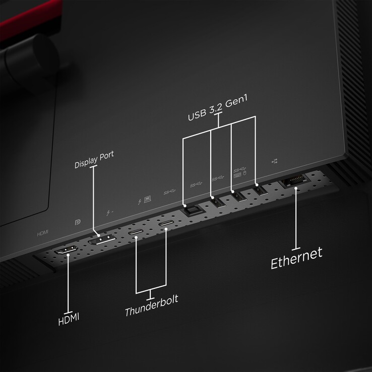 El ThinkVision P40w cuenta con un eKVM y un concentrador de conectores. (Fuente de la imagen: Lenovo)
