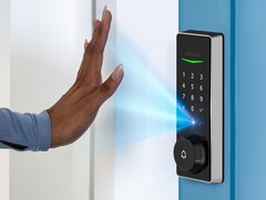 El cerrojo inteligente de Philips utiliza un escáner de venas de la palma de la mano de alta seguridad para la entrada. (Fuente: Philips)