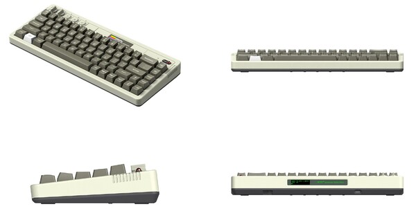 El diseño del 8BitDo Retro 68 Keyboard AP50th Limited Edition está inspirado en el Apple II.