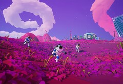 Astroneer es un juego de supervivencia y artesanía de ciencia ficción con cooperativo para cuatro jugadores y un montón de colores brillantes. (Fuente de la imagen: Steam)
