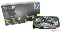 La KFA2 GeForce GTX 1650 EX Plus (1-Click OC), proporcionada por cortesía de: KFA2 Alemania