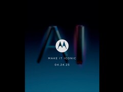 Se ha confirmado que la serie Motorola Razr 2025/ Razr 60 se lanzará el 24 de abril. (Fuente de la imagen: MotorolaUS en X)