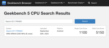 (Fuente de la imagen: Geekbench)