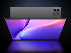 El T70 Pro cuenta con una pantalla QHD de 14 pulgadas. En la imagen: una fotografía promocional en la que se muestra la parte frontal de la tableta y una parte de la parte trasera.