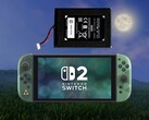 Sustitución de la batería, tal y como se muestra arriba, en la consola Switch 2 del 40.º aniversario de Zelda