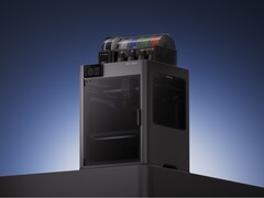 Impresora 3D H2D de Bambu Lab con AMS 2 Pro y AMS HT en la parte superior. (Fuente de la imagen: Bambu Lab)
