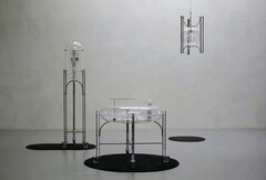 Implementaciones domésticas inteligentes de la bola de cristal china, la campana de viento y la fuente.  (Fuente: Yoojin Chung/Capturing Qi)