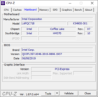 Información del sistema: CPU-Z mainboard