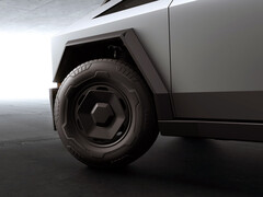 Las nuevas ruedas RWD del Cybertruck. (Fuente de la imagen: Tesla)