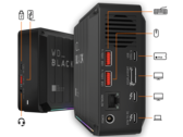 La estación de acoplamiento Western Digital D50 Game NVMe es una gran manera de utilizar ese puerto Thunderbolt 3 (Fuente: WD)