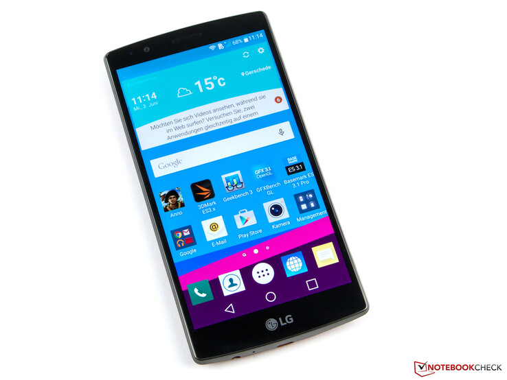 El LG G4 tiene una gran pantalla QHD.