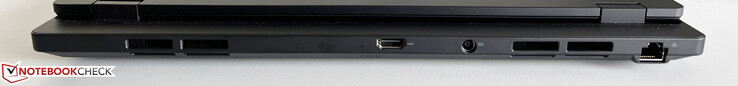 Trasera: HDMI 2.1, fuente de alimentación, Ethernet de 2,5 GBit/s