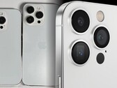 No hay demasiadas diferencias entre las réplicas del iPhone 14 Pro (L) y el concepto del iPhone 15 Pro (R). (Fuente de la imagen: SonnyDickson & TechnizoConcept - editado)