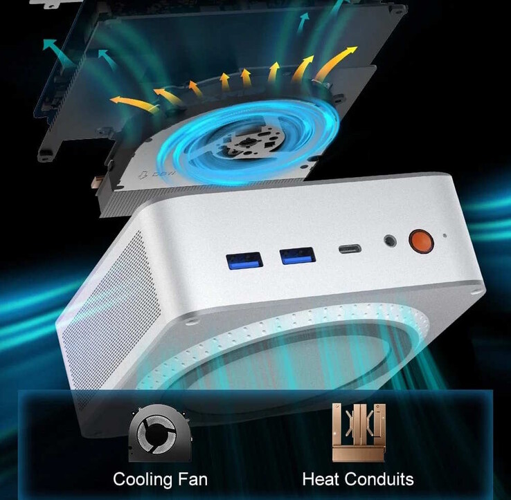 El mini PC con Core i9 se refrigera de forma activa (Fuente de la imagen: Ninkear)