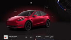 El Model Y con chip AMD obtiene visualizaciones Cybertruck (imagen: Tesla)