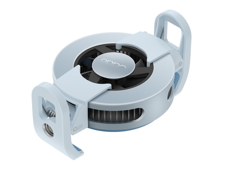 El Ice Wing Magnetic Cooling Clip también puede fijarse a un smartphone mediante cierres convencionales. (Fuente de la imagen: Oppo)