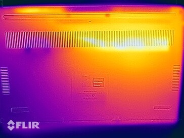 Temperaturas superficiales - Prueba de esfuerzo (abajo)