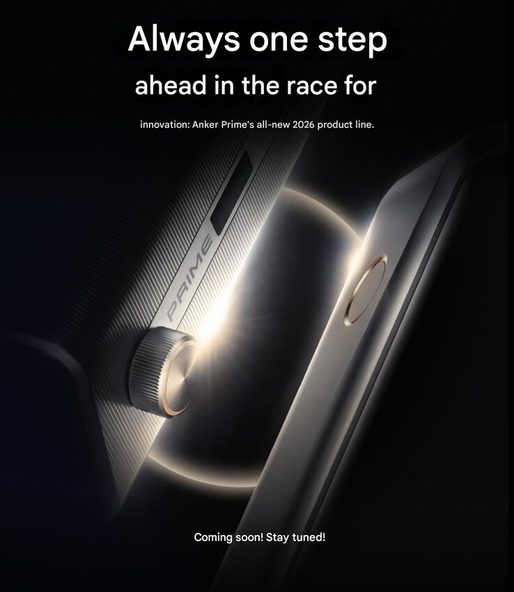 El póster teaser de Weibo para la serie de carga Anker Prime 2026 (traducido por máquina)