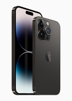 iPhone 14 Pro y iPhone 14 Pro Max - Negro espacial. (Fuente de la imagen: Apple)