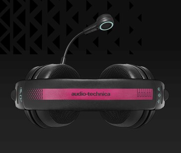 La diadema de los auriculares Audio-Technica Hatsune Miku ATH-M50xSTS-USB MIKU incorpora elementos de diseño de los accesorios para el pelo de Miku. (Fuente de la imagen: Audio-Technica)