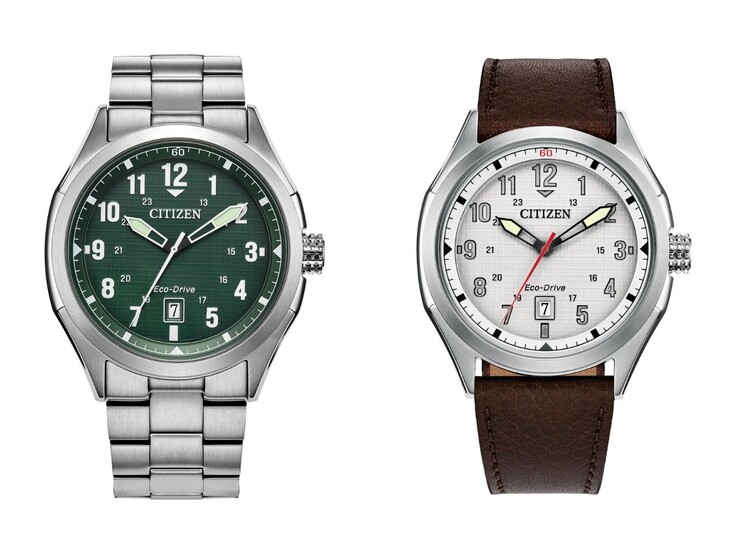 Los relojes Citizen Terra Force AW1890-51X (izquierda) y AW1890-19B (derecha). (Fuente de la imagen: Citizen, editado)