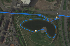 Prueba de GPS: Huawei P30 Pro - Ciclismo alrededor de un lago