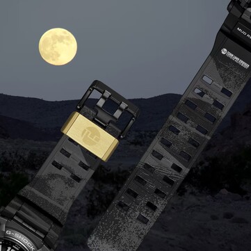 La banda intenta capturar el desierto bajo la luz de la luna. (Fuente de la imagen: Casio)