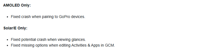 Las notas de la versión beta 10.21 para el smartwatch Garmin Instinct 3. (Fuente de la imagen: Garmin)