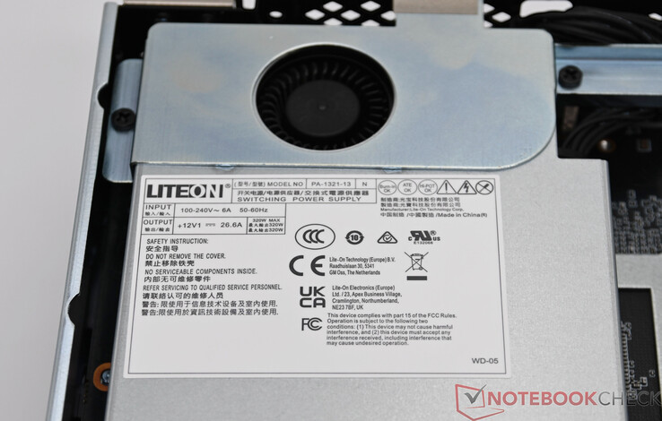 Minisforum MS-S1 Max con fuente de alimentación interna (12 V, 26,6 A)