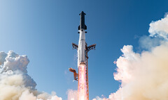 Lanzamiento de la nave espacial. Se espera que el cohete sustituya con el tiempo al Falcon 9 como caballo de batalla de SpaceX.
