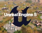 Logotipo de Unreal Engine 5 visto en el mapa de Age of Empires 4 (Fuente de la imagen: Xbox Gaming, Epic Games con ediciones)