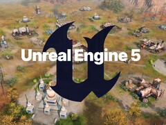 Logotipo de Unreal Engine 5 visto en el mapa de Age of Empires 4 (Fuente de la imagen: Xbox Gaming, Epic Games con ediciones)