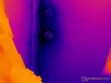 Ver la pérdida de calor en una puerta