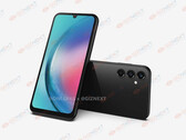 Un render de "Galaxy A25 5G". (Fuente: OnLeaks x Giznext)