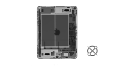 Radiografía de un iPad Air. (Fuente: Creative Electron vía iFixit)