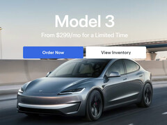 El alquiler del Model 3 comienza ahora a partir de 299 $/mes. (Fuente de la imagen: Tesla)