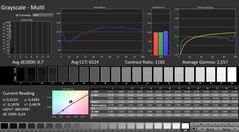 CalMAN: Escala de grises (calibrada)