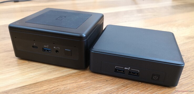 Izquierda: NUC 11 Performance, derecha: NUC 11 Pro Mini Izquierda: NUC 11 Performance, derecha: NUC 11 Pro Mini