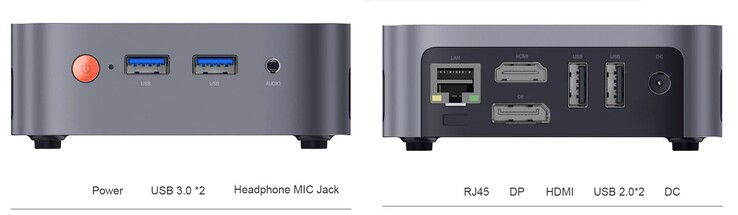 Las interfaces externas del Ninkear Mbox 11 (Fuente: Ninkear)