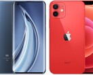 El Mi 10 Pro ha sido calificado más alto por su calidad de audio que el iPhone 12. (Fuente de la imagen: Xiaomi/Apple - editado)