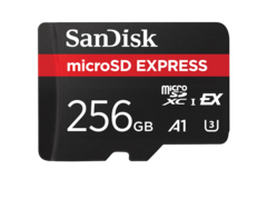 La primera tarjeta microSD Express de Sandisk. (Imagen: Sandisk)