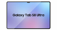 Se espera que la Galaxy Tab S8 Ultra llegue junto a otras dos tabletas de la serie Tab S8. (Fuente de la imagen: @UniverseIce - editado)
