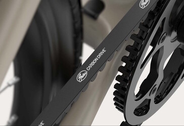 Se utiliza una correa de carbono Gates